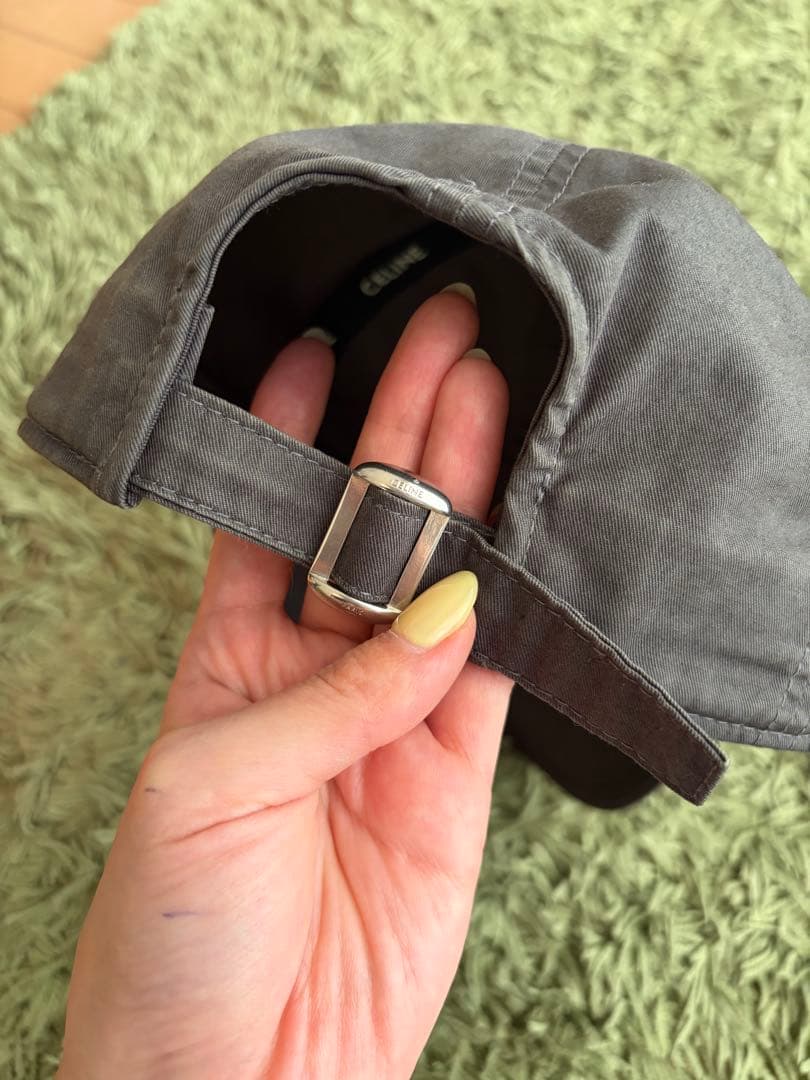 メ*ン様 確実正規品　CELINE ベースボールキャップ　Cロゴ　チャコールグレ