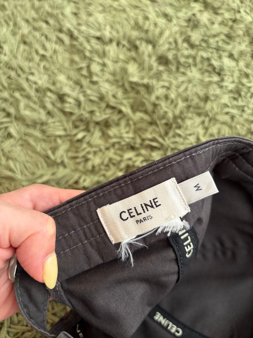 メ*ン様 確実正規品　CELINE ベースボールキャップ　Cロゴ　チャコールグレ