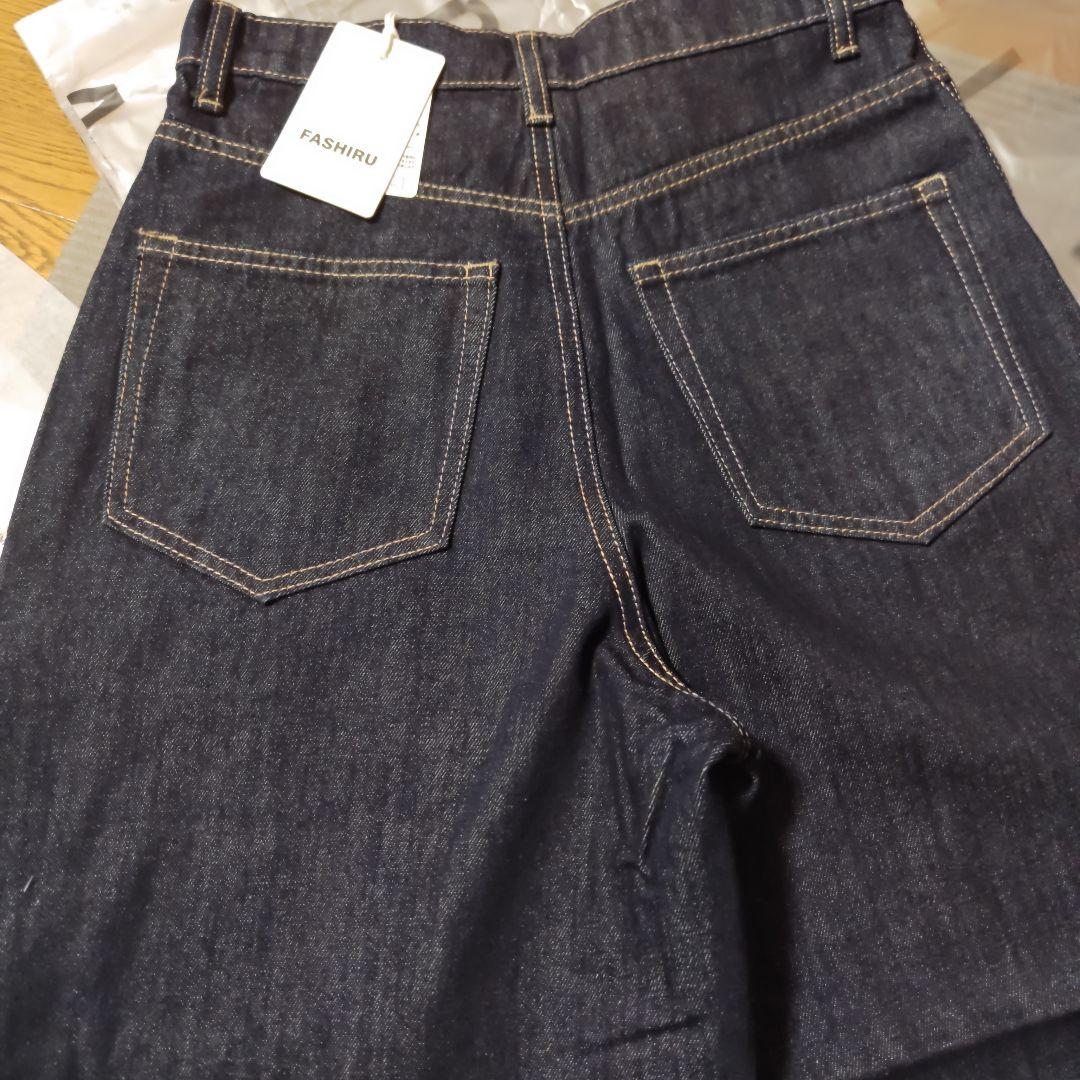 カーブデニムパンツ ネイビー size2 Mサイズ