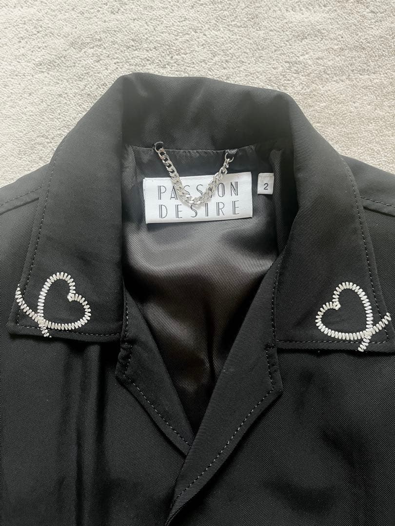【LALA】el conductorH ハート柄 刺繍 ジャケット