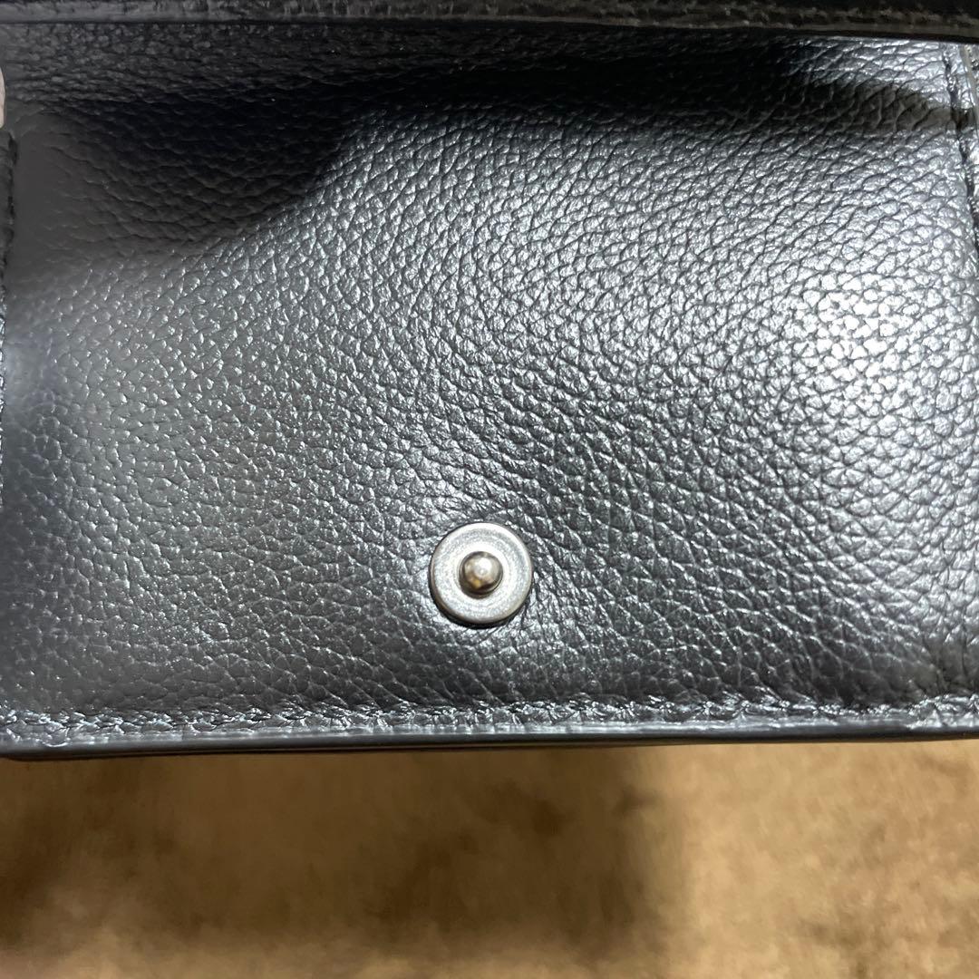 新品未使用 COACH コーチ トライフォールド オリガミ 三つ折り財布ブラック