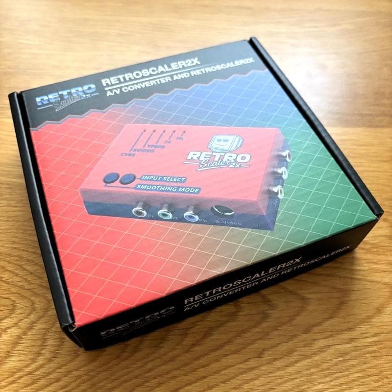RetroScaler 2x　低遅延　HDMI コンバーター　レッド