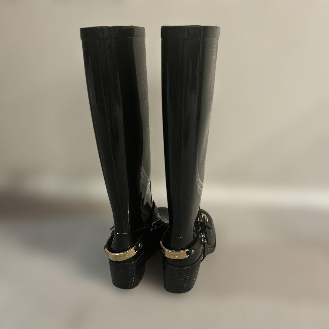 JIMMY CHOO レインブーツ 38 ブラック