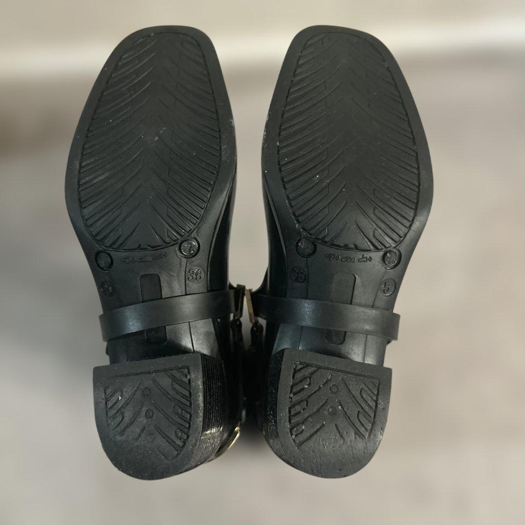 JIMMY CHOO レインブーツ 38 ブラック