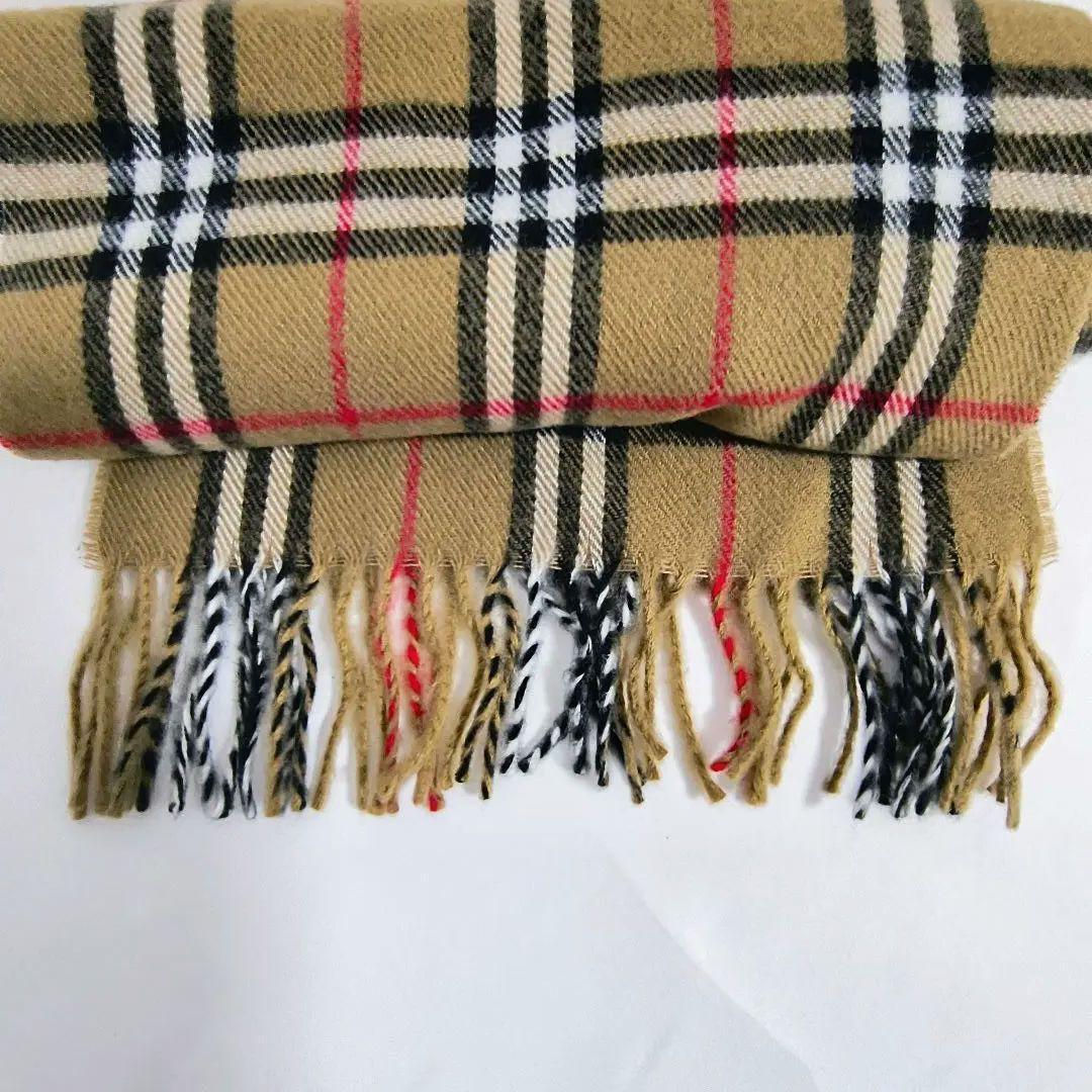 BURBERRY バーバリー マフラー ウール 英国製 ノバチェック 美品✨
