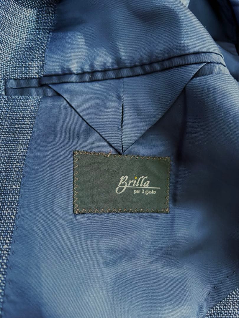Brilla per il gusto ウールシルクリネン ソリッドジャケット