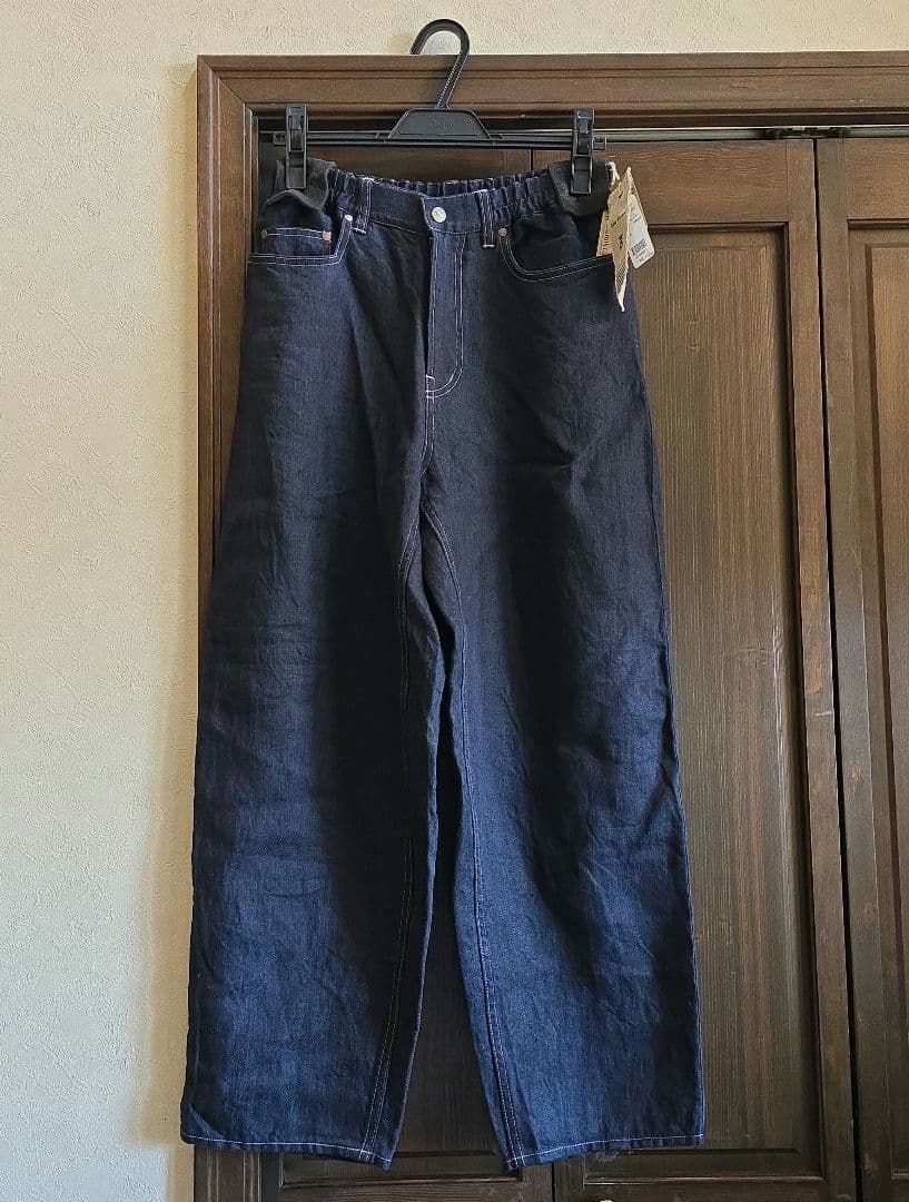 新品 44,000円 Vlas Blommeコルトレイクリネンデニムパンツ