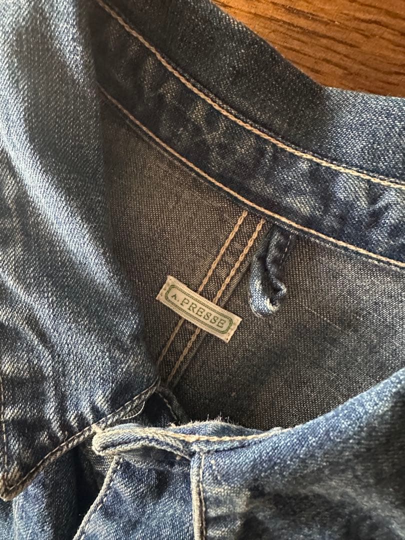 希少　a.presse /Denim Coverall Jacket サイズ3