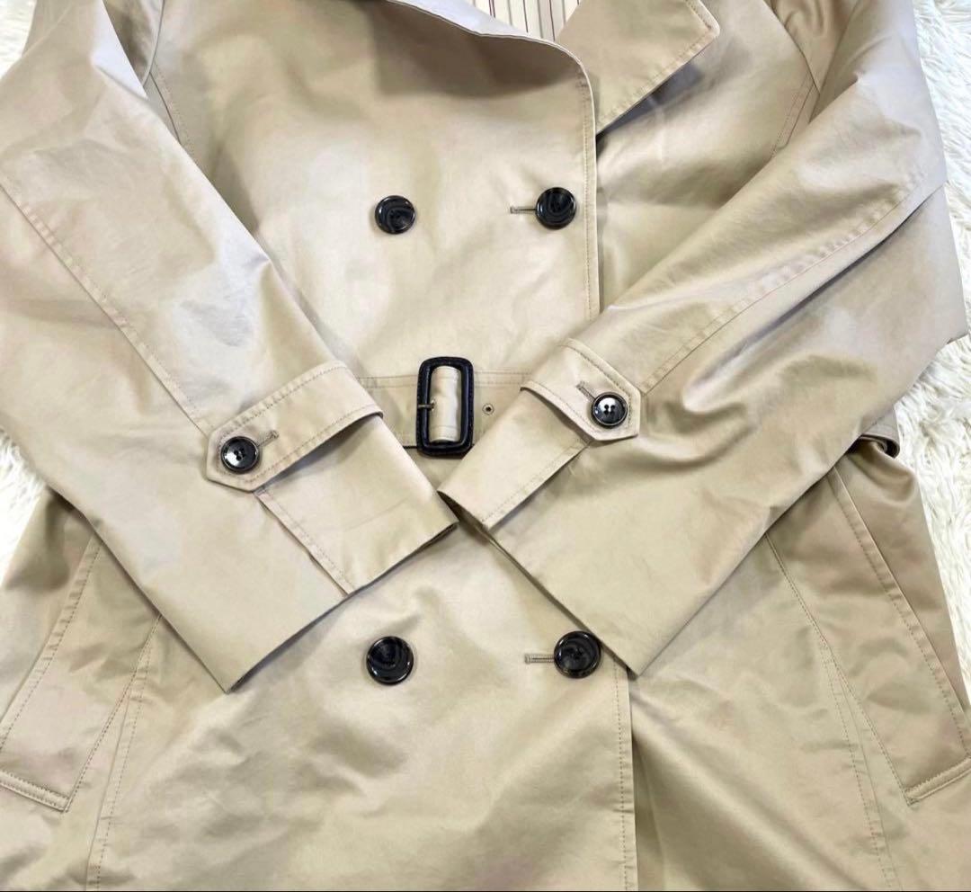 【美品】23区　トレンチコート　ショート丈　ベージュ　大きいサイズ　50