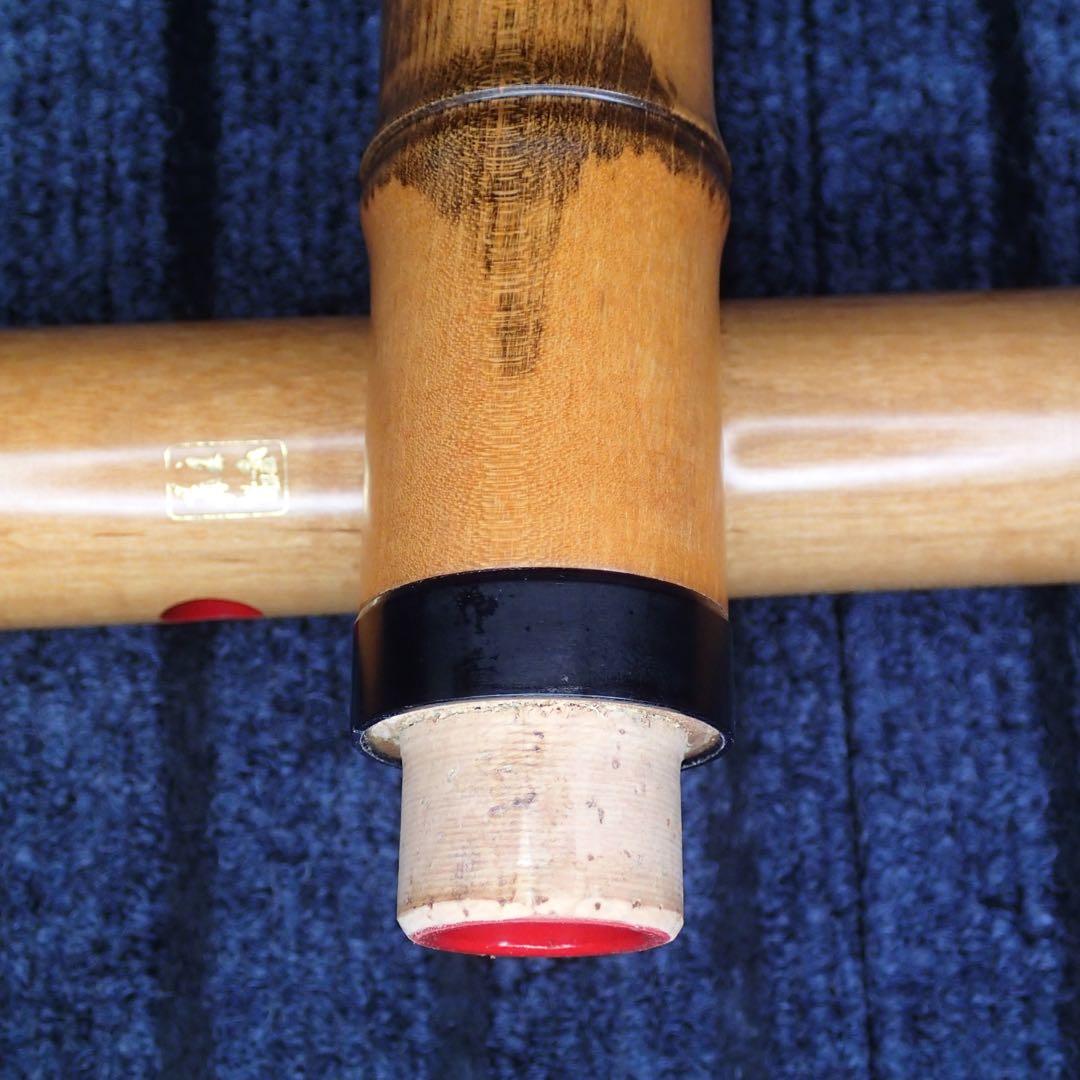 尺八 ワダ楽器 蝴蝶 (楓)七孔 一尺八寸管