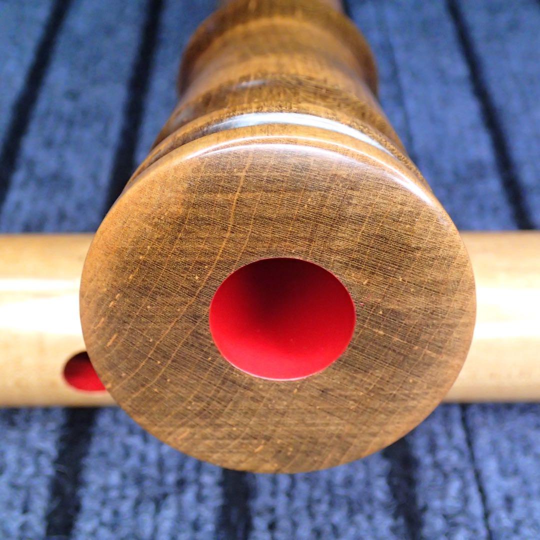 尺八 ワダ楽器 蝴蝶 (楓)七孔 一尺八寸管