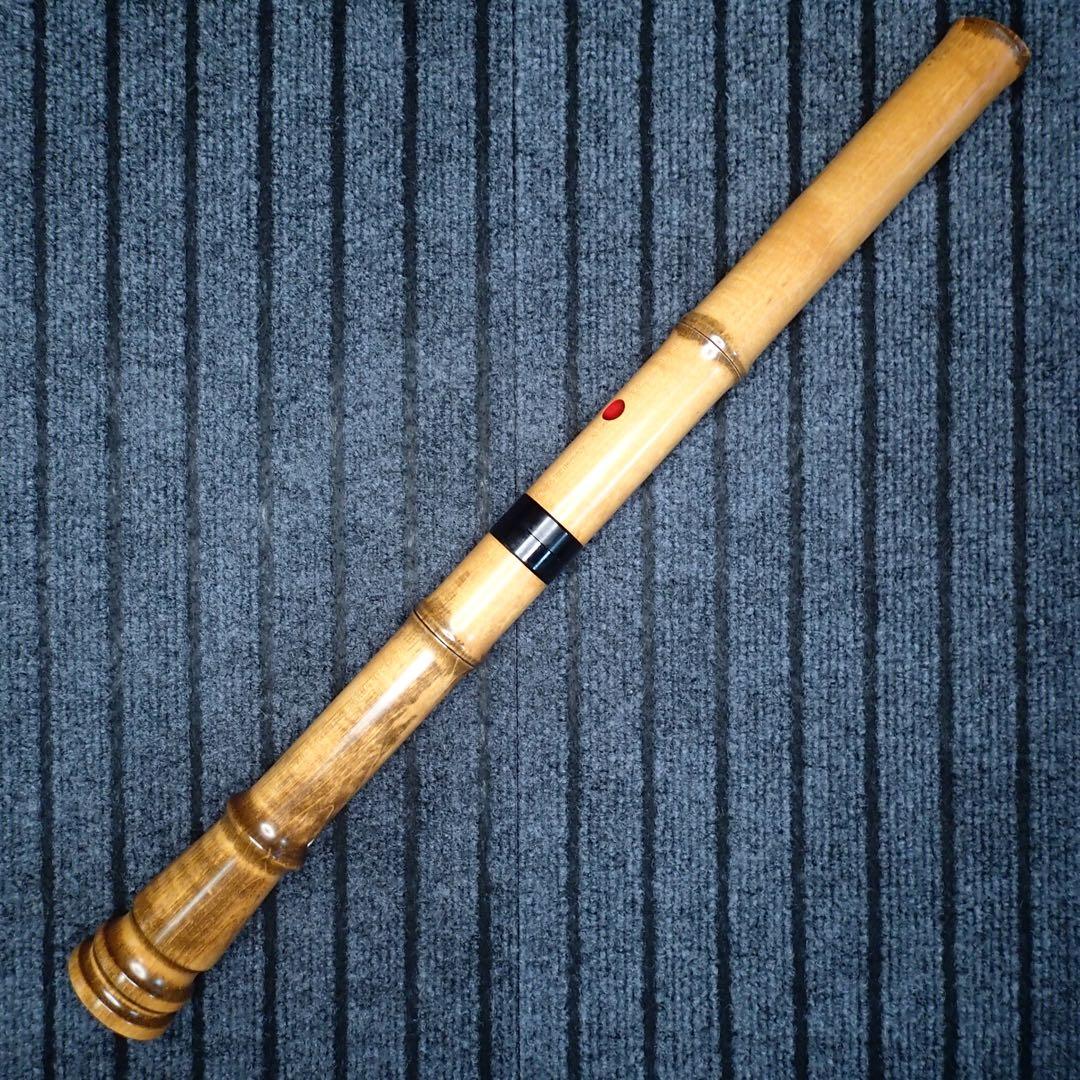 尺八 ワダ楽器 蝴蝶 (楓)七孔 一尺八寸管