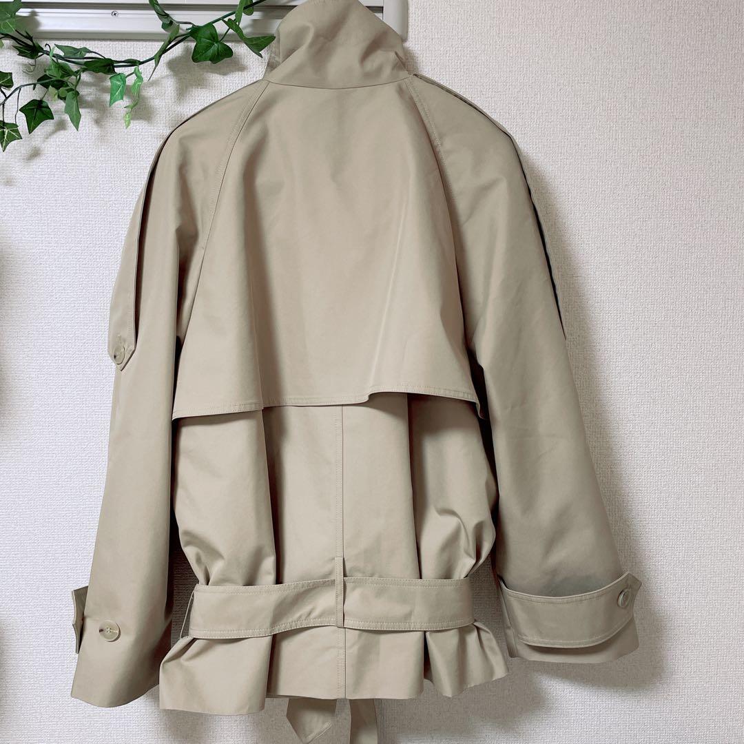 【新品】ZARA（ザラ）ショート丈ハイネックトレンチコート　Sサイズ