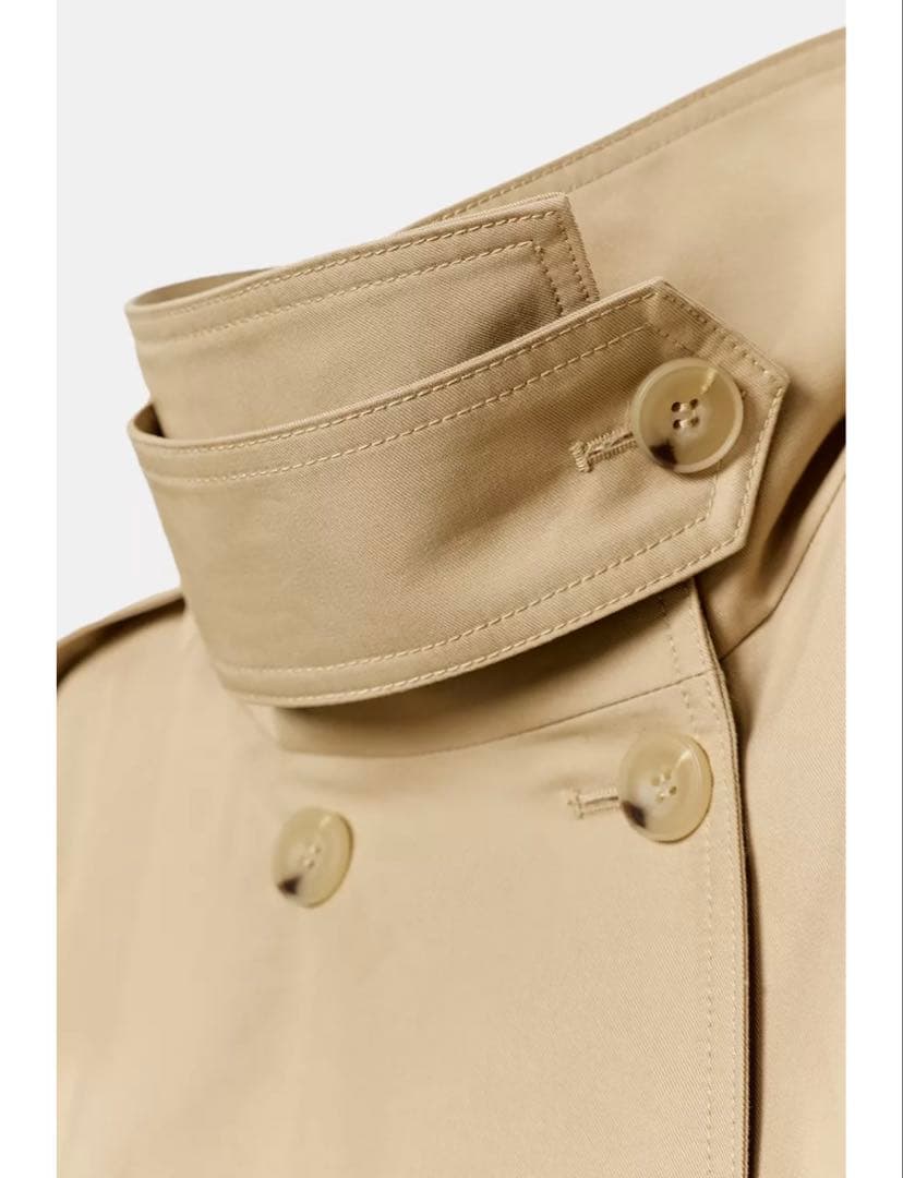【新品】ZARA（ザラ）ショート丈ハイネックトレンチコート　Sサイズ