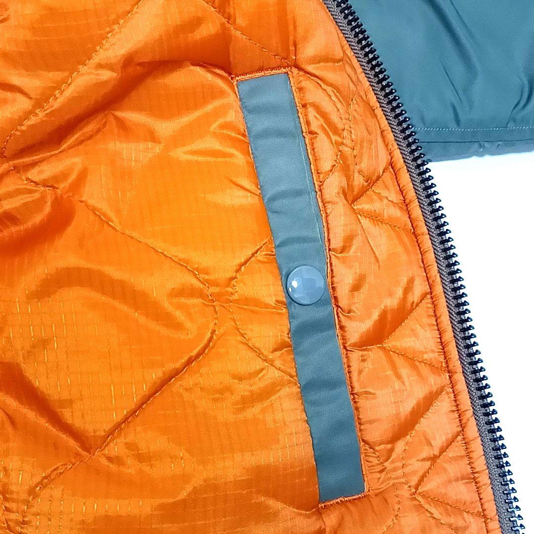 美品★UNITED CARR　中綿　ナイロン　牛革レザー　MA-1　オリーブ