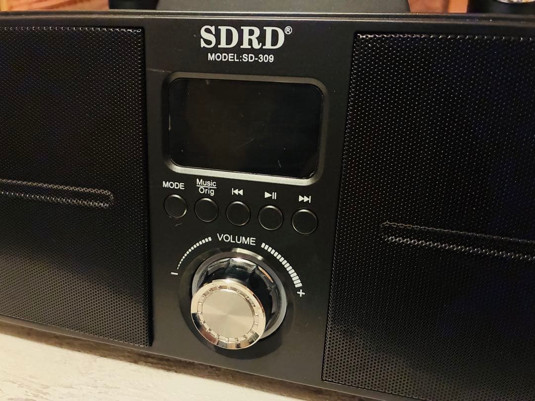 ★【美品】SDRD製 家庭用スピーカー付きカラオケ機器SD-309 サービス品付