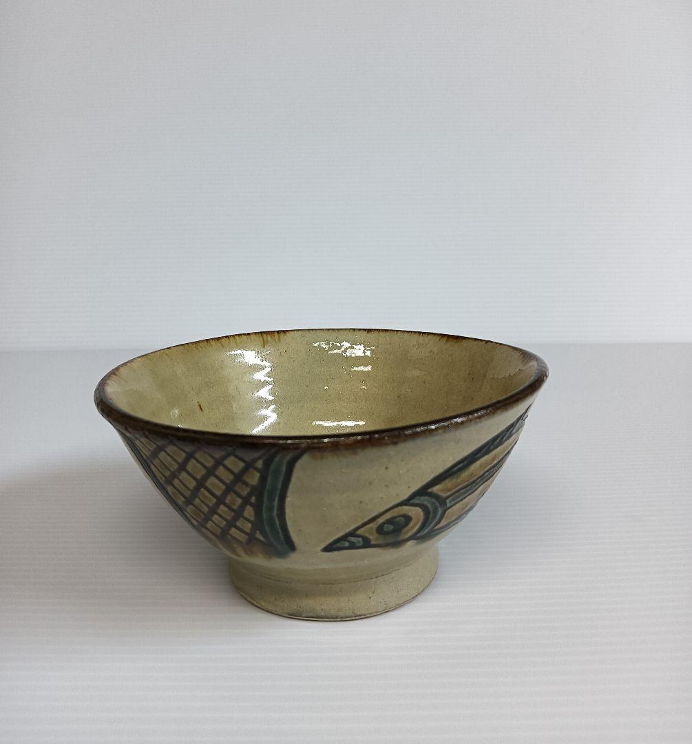 ア*キ様 壺屋陶器　やちむん　陶芸作家【金城敏男作】魚紋　マカイ　2点セット