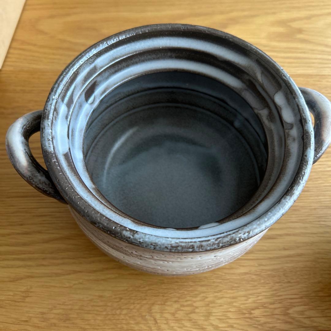 たち吉 土鍋 にちにちご飯鍋揃 茶碗2つ しゃもじ付　信楽焼　2合炊き