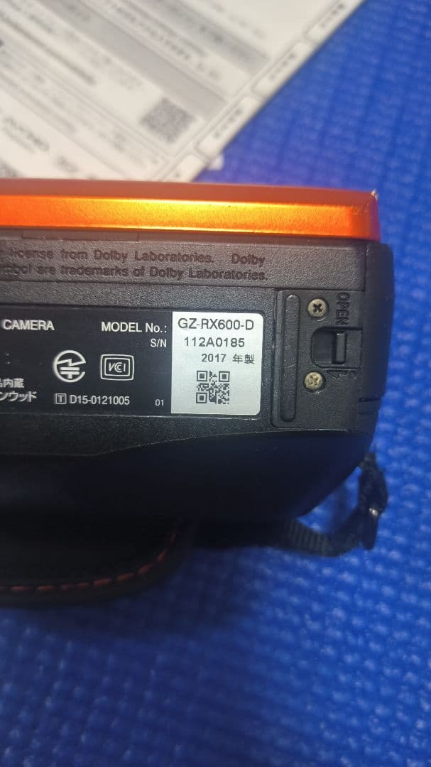 ジャンク品　JVC Everio R GZ-RX600-D オレンジfullHD