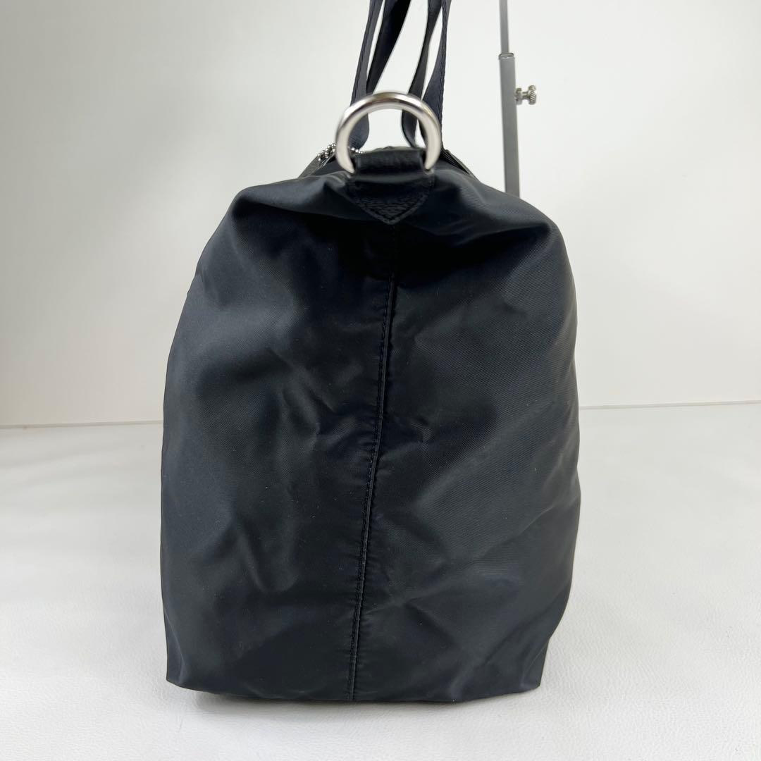 【馬車ロゴ✨】COACH ボストンバッグ 2way ナイロン 旅行 大容量 黒