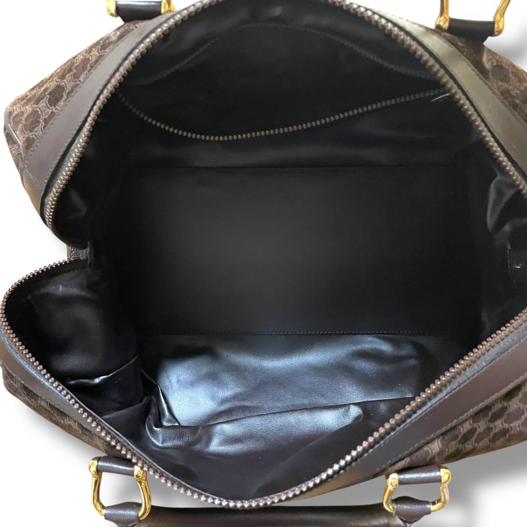 【レア】CELINE セリーヌ　スエード　ブラウン　ボストンバッグ　トリオンフ