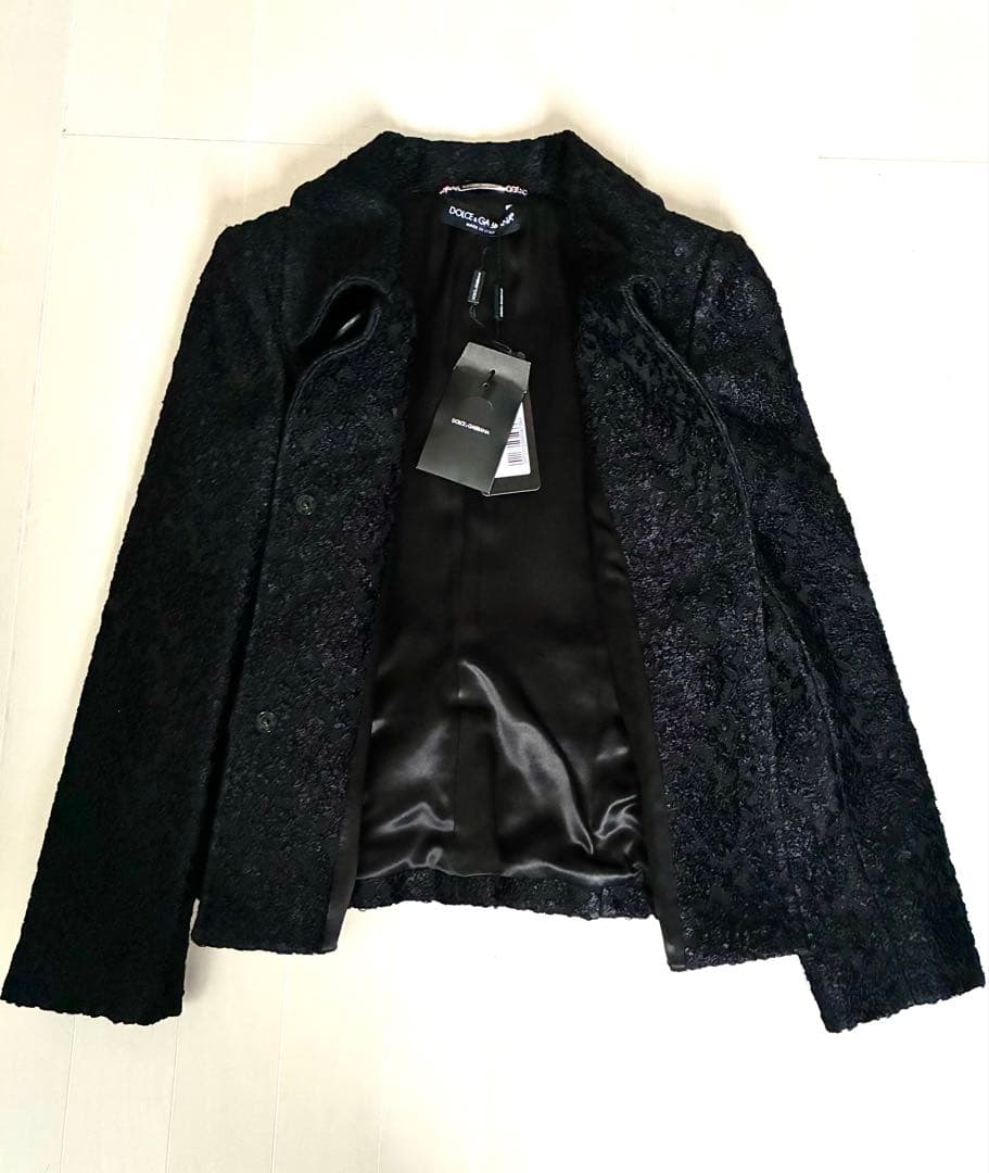 新品タグ付 Dolce&Gabbana ジャガード テーラード ジャケット