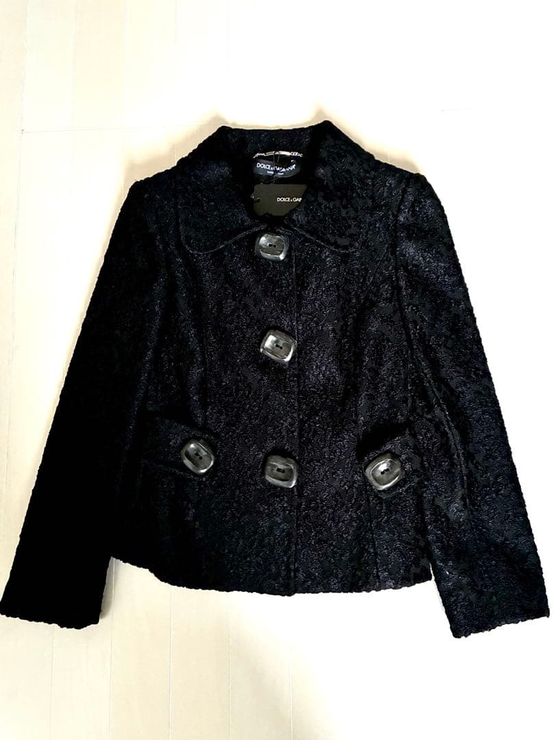 新品タグ付 Dolce&Gabbana ジャガード テーラード ジャケット
