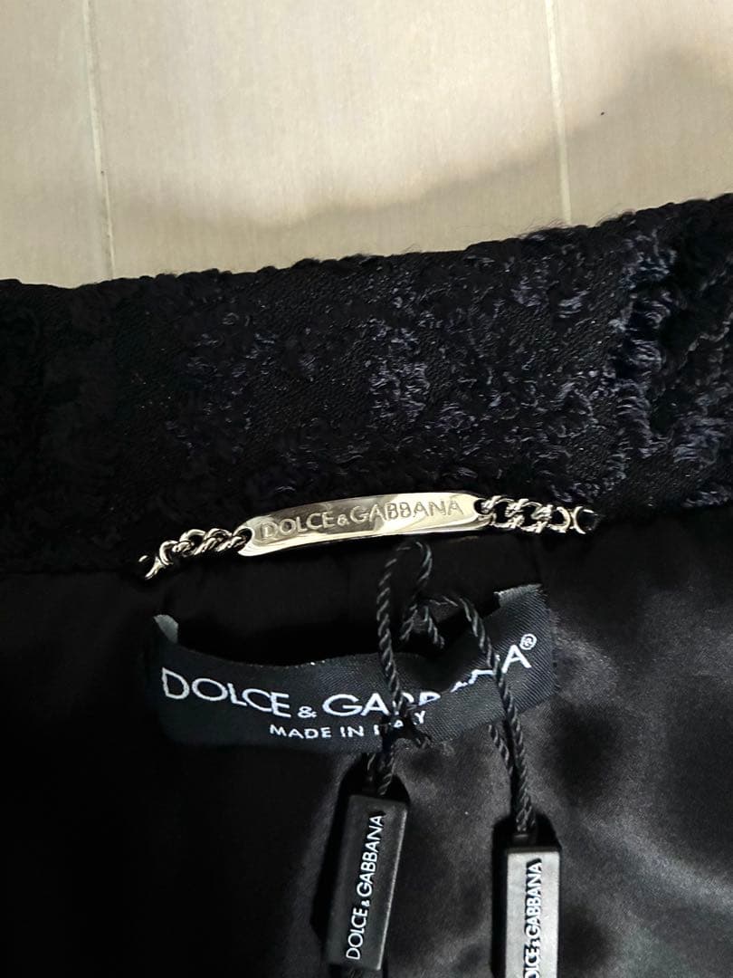 新品タグ付 Dolce&Gabbana ジャガード テーラード ジャケット