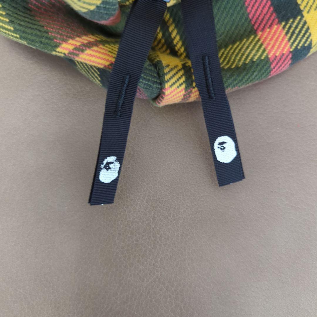 A BATHING APE 伊勢丹チェック柄　　ボストンバッグ
