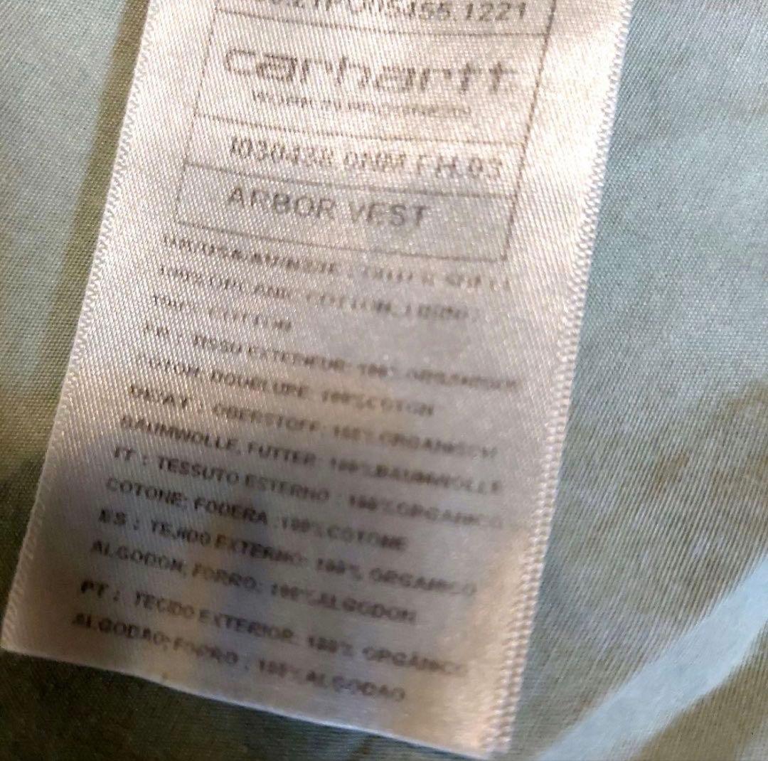 Carhartt ベスト グリーン Mサイズ