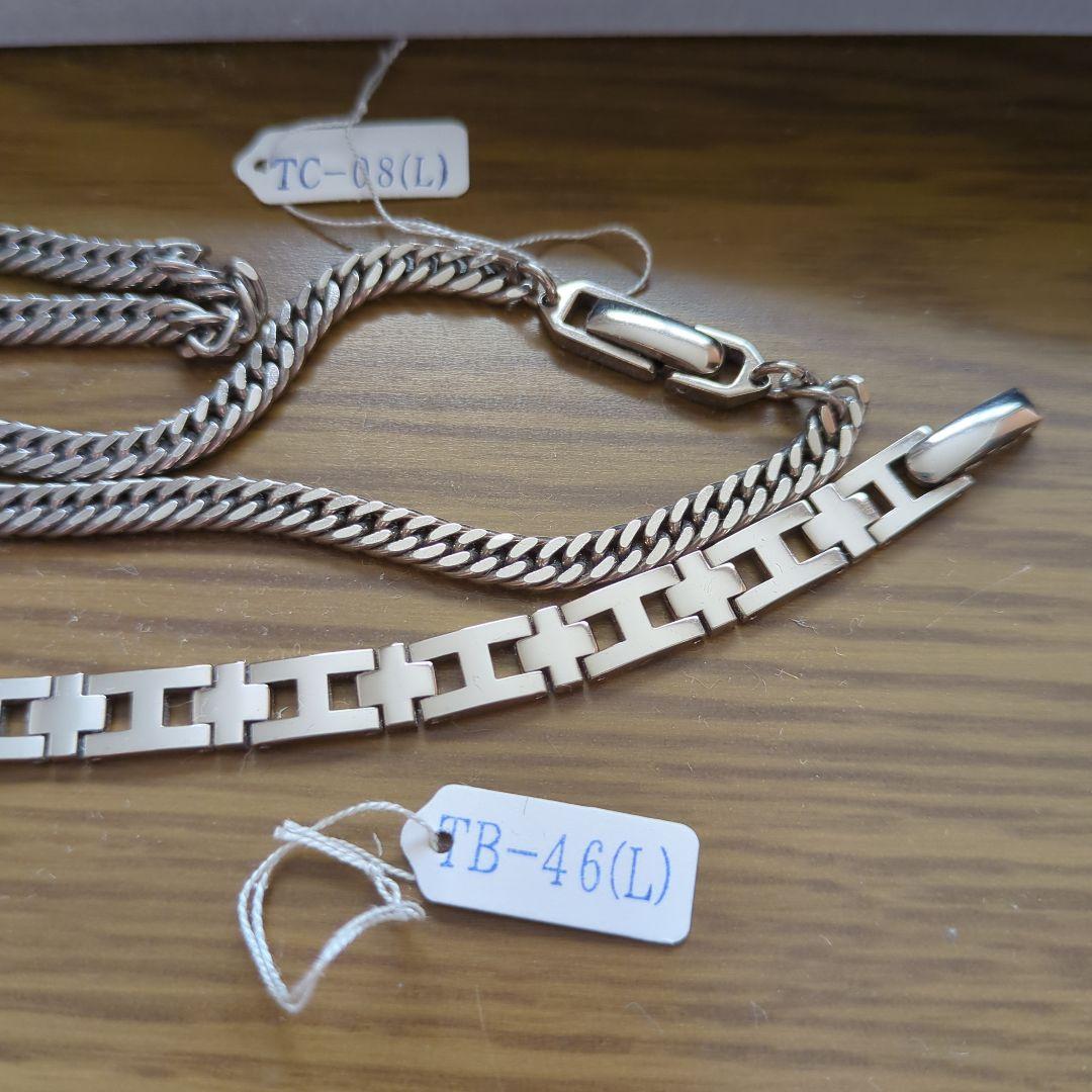 チタン ネックレス TC-08(L)ブレスレット TB-46(L)