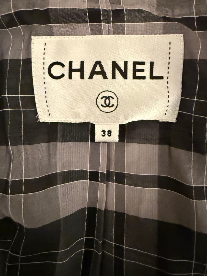 CHANEL ツイードジャケット　パール