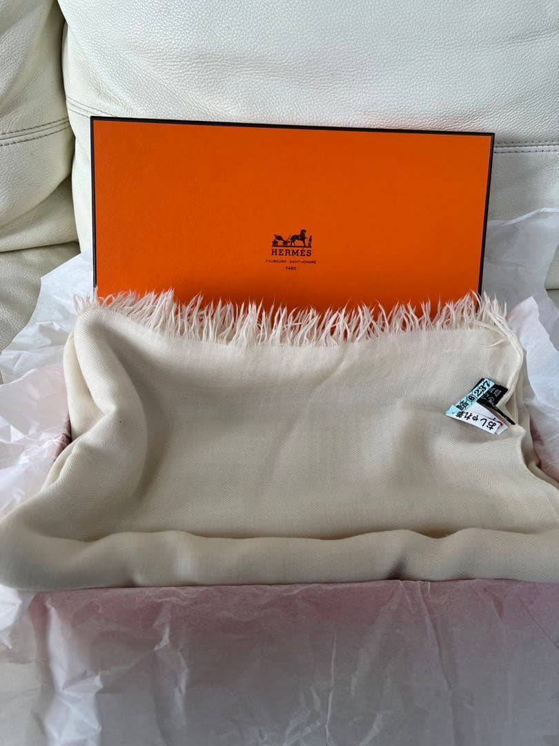 クリーニング済み　HERMES スカーフ　大判　ストール　マフラー