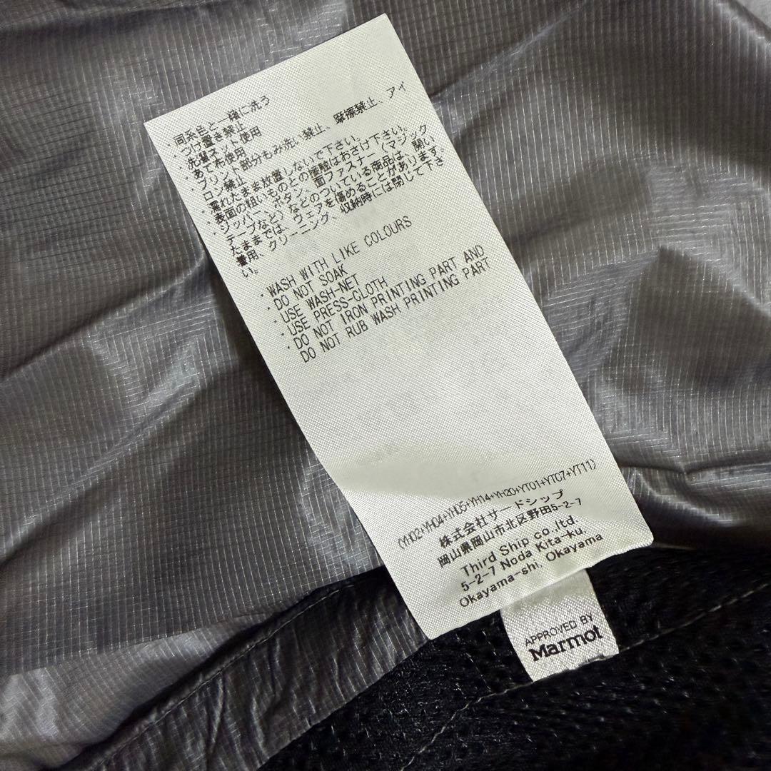 未使用 24SS Marmot PERTEX メッシュコンビベスト 黒 L