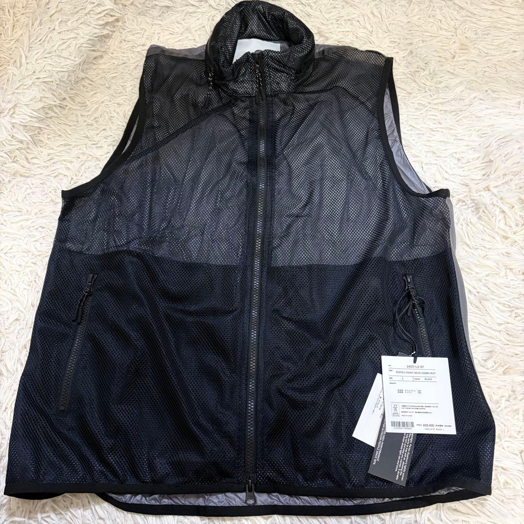 未使用 24SS Marmot PERTEX メッシュコンビベスト 黒 L