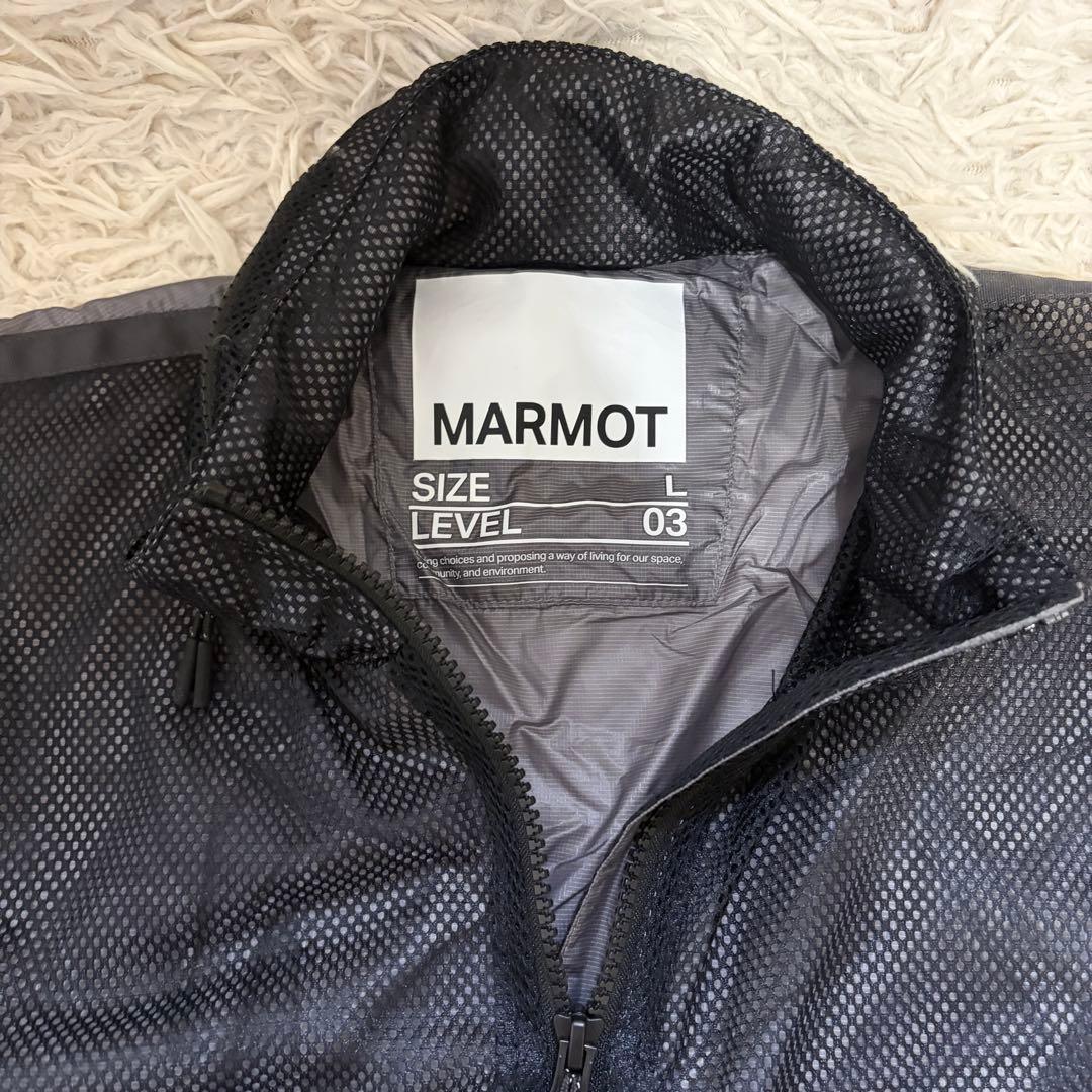 未使用 24SS Marmot PERTEX メッシュコンビベスト 黒 L