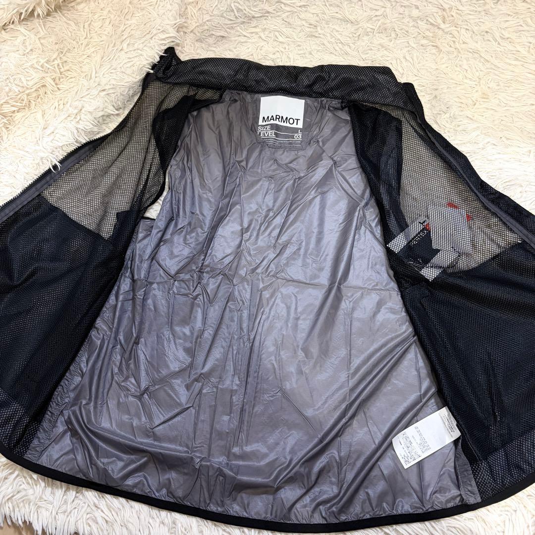 未使用 24SS Marmot PERTEX メッシュコンビベスト 黒 L