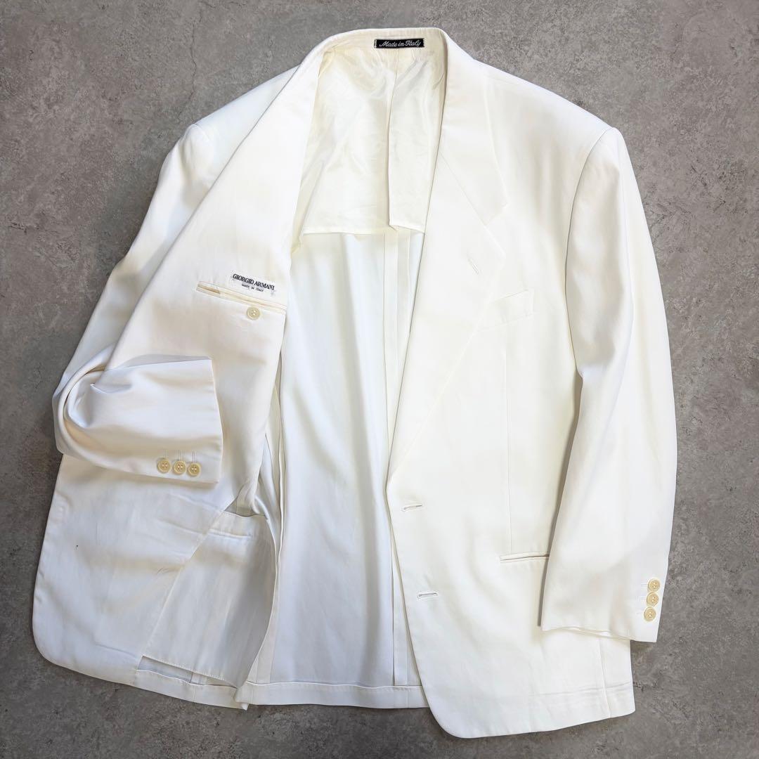 最高級ラインGIORGIOARMANI White tailoredjaket