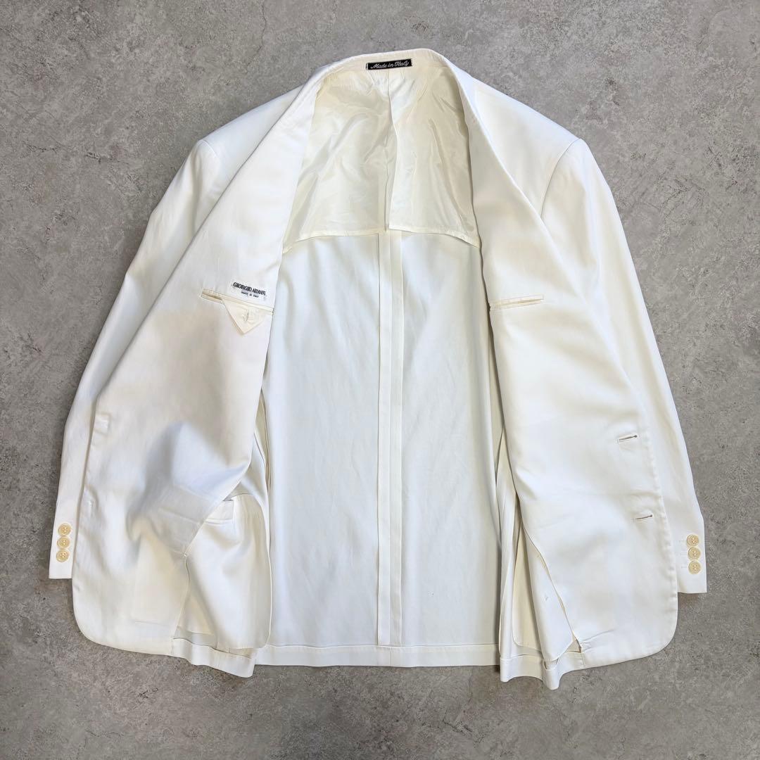 最高級ラインGIORGIOARMANI White tailoredjaket