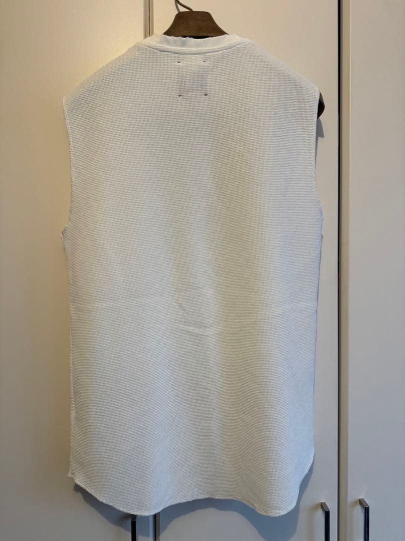 Charbon PIGMENT DYE WAFFLE NO-SLEEVE（L）