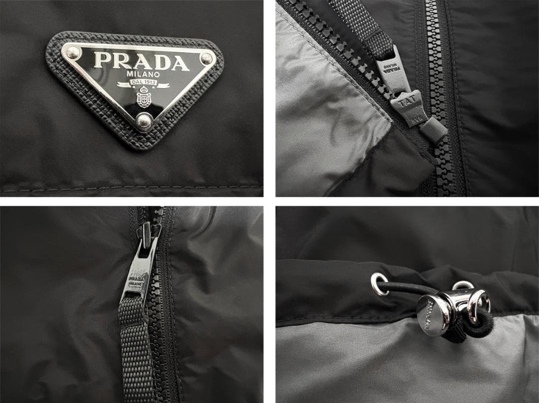 正規品★PRADA Re-Nylon フードベスト SGB461【50】