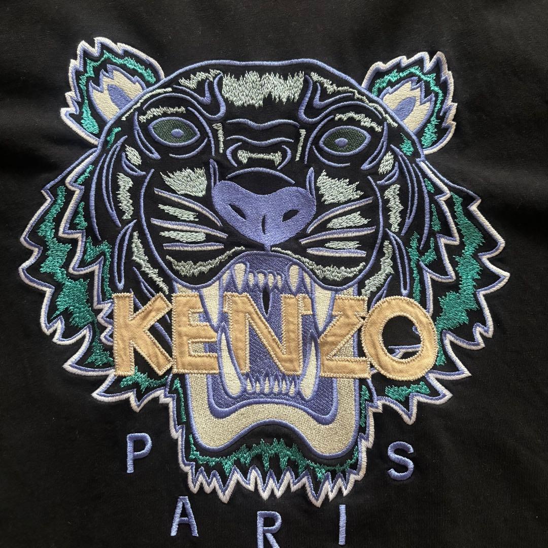 KENZO 黒 半袖Tシャツ M 虎刺繍