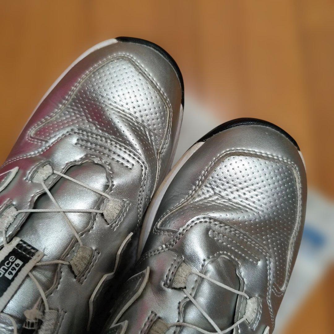 New Balance ゴルフシューズ シルバー　boa