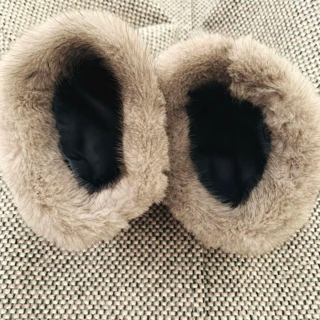 美品✨レリアン 日本製 ミンクファー付き ウール シルク カシミヤ 混紡 コート