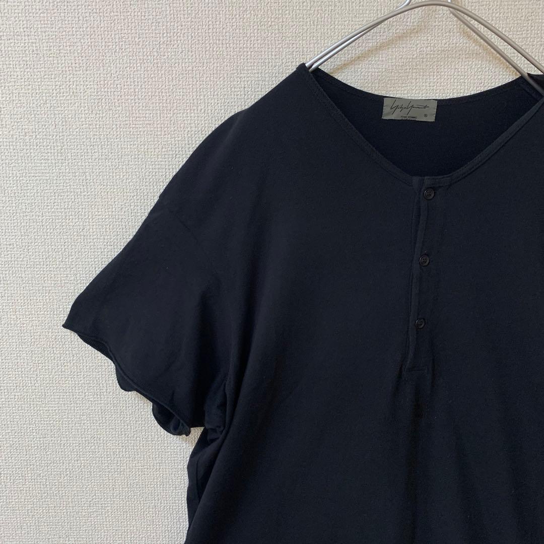 yohji yamamoto pour homme Tシャツ　プリント　黒3