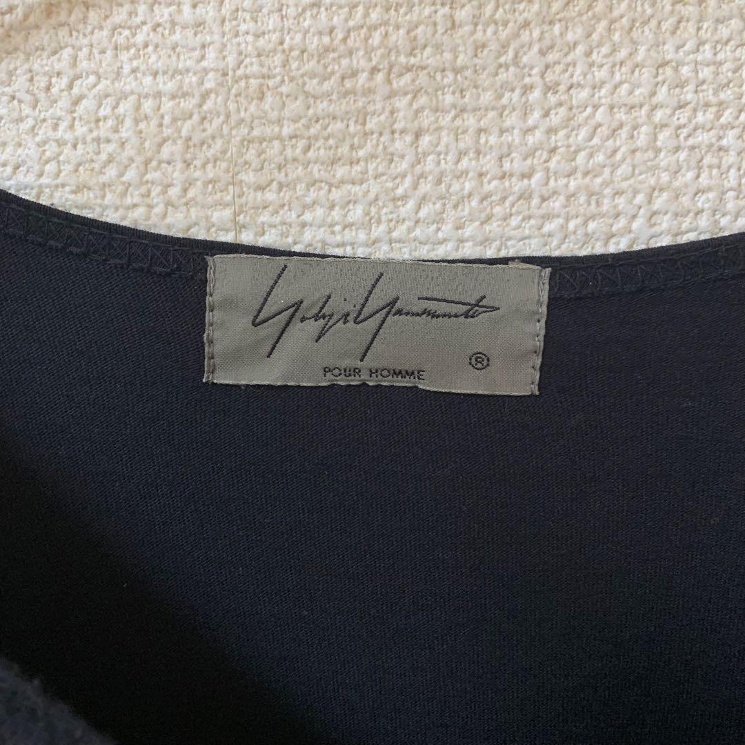 yohji yamamoto pour homme Tシャツ　プリント　黒3