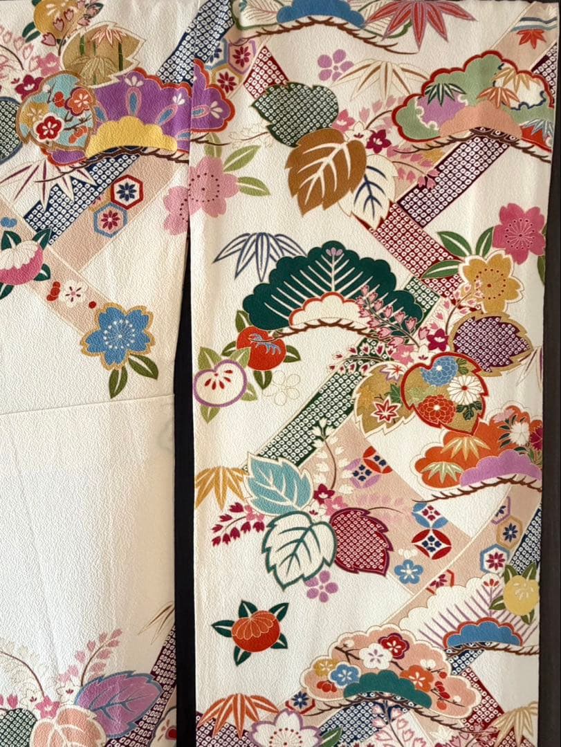 【極美品】振袖6点セット 華やか 古典柄 式典 フルセット可 No46/6 ②