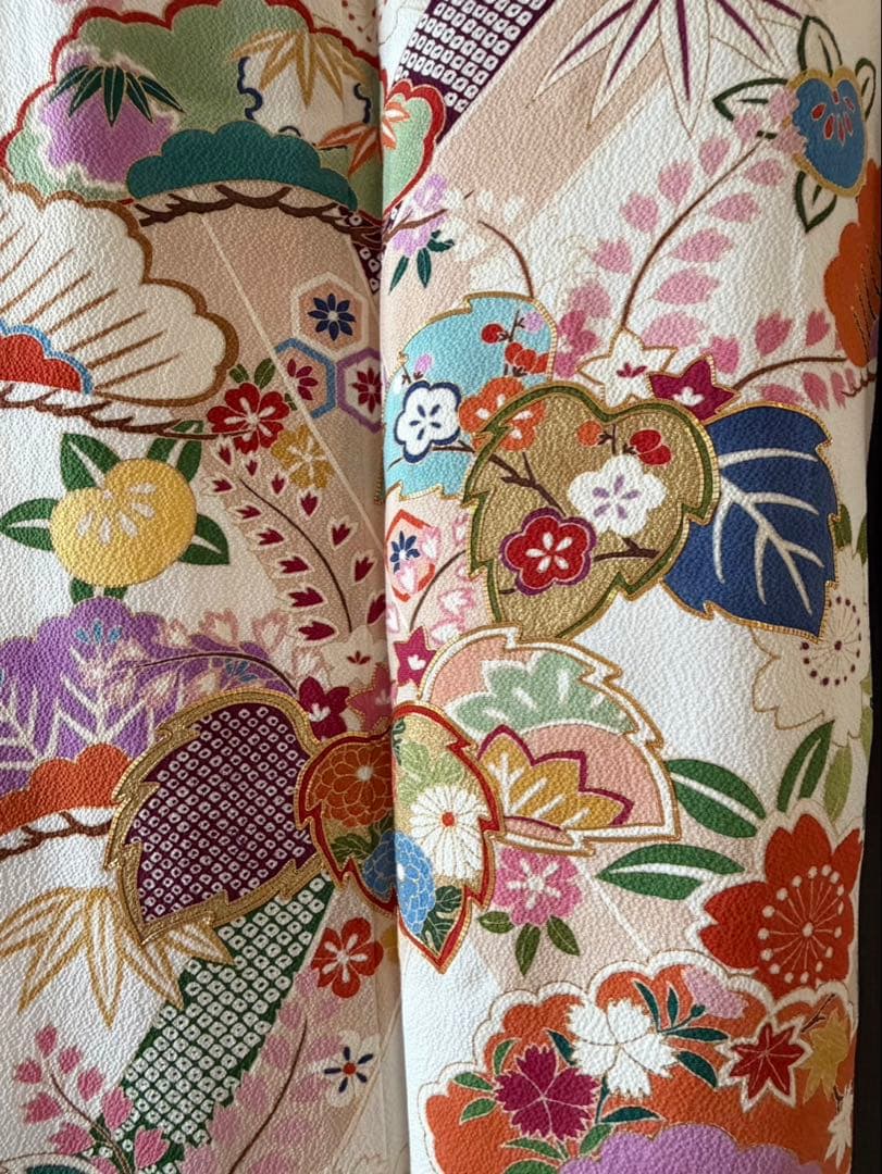 【極美品】振袖6点セット 華やか 古典柄 式典 フルセット可 No46/6 ②