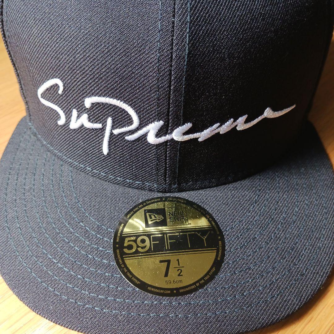 (美品)Supreme Classic Script New Era7.2.1
