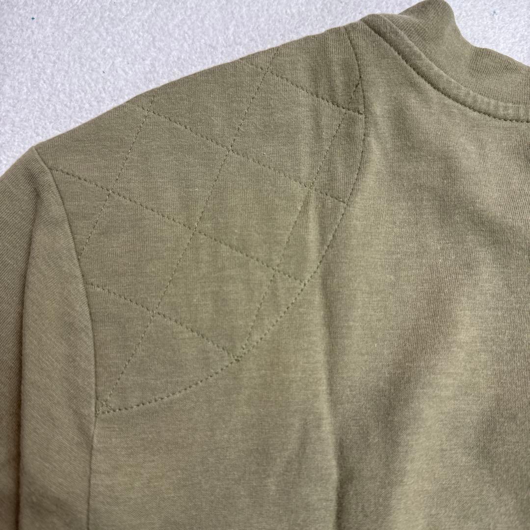 ルイヴィトン　LVロゴ刺繍Tシャツ　オリーブ系　Sサイズ　イタリア製